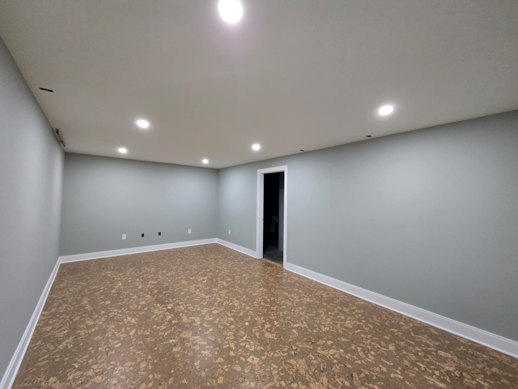 Basement remodeling recessed lighting
