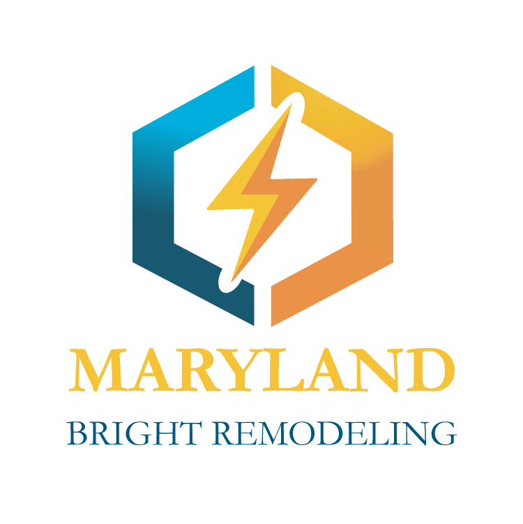 Maryland Bright Remodeling logo for a home remodeling contractor in Capitol Heights, MD, specializing in electrical services, drywall repair, interior painting, finish carpentry, kitchen remodeling, bathroom remodeling, flooring installation, and handyman services.